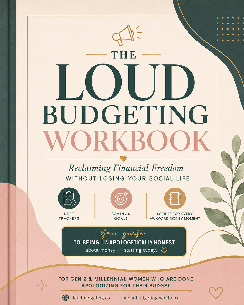 The Loud Budgeting Workbook | Printable Personal Finance Planner, Budget Tracker & Money Management PDF