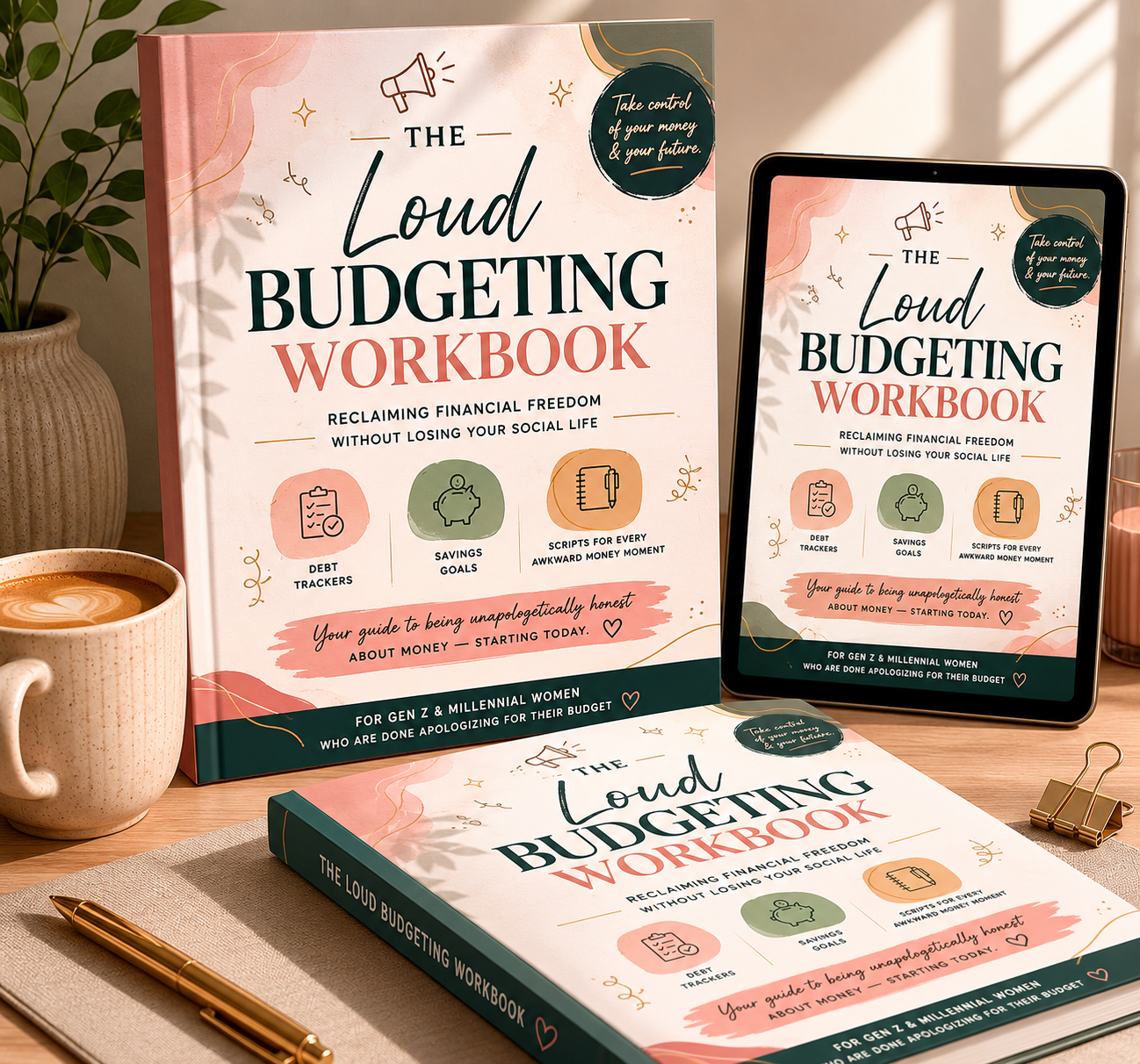 The Loud Budgeting Workbook | Printable Personal Finance Planner, Budget Tracker & Money Management PDF