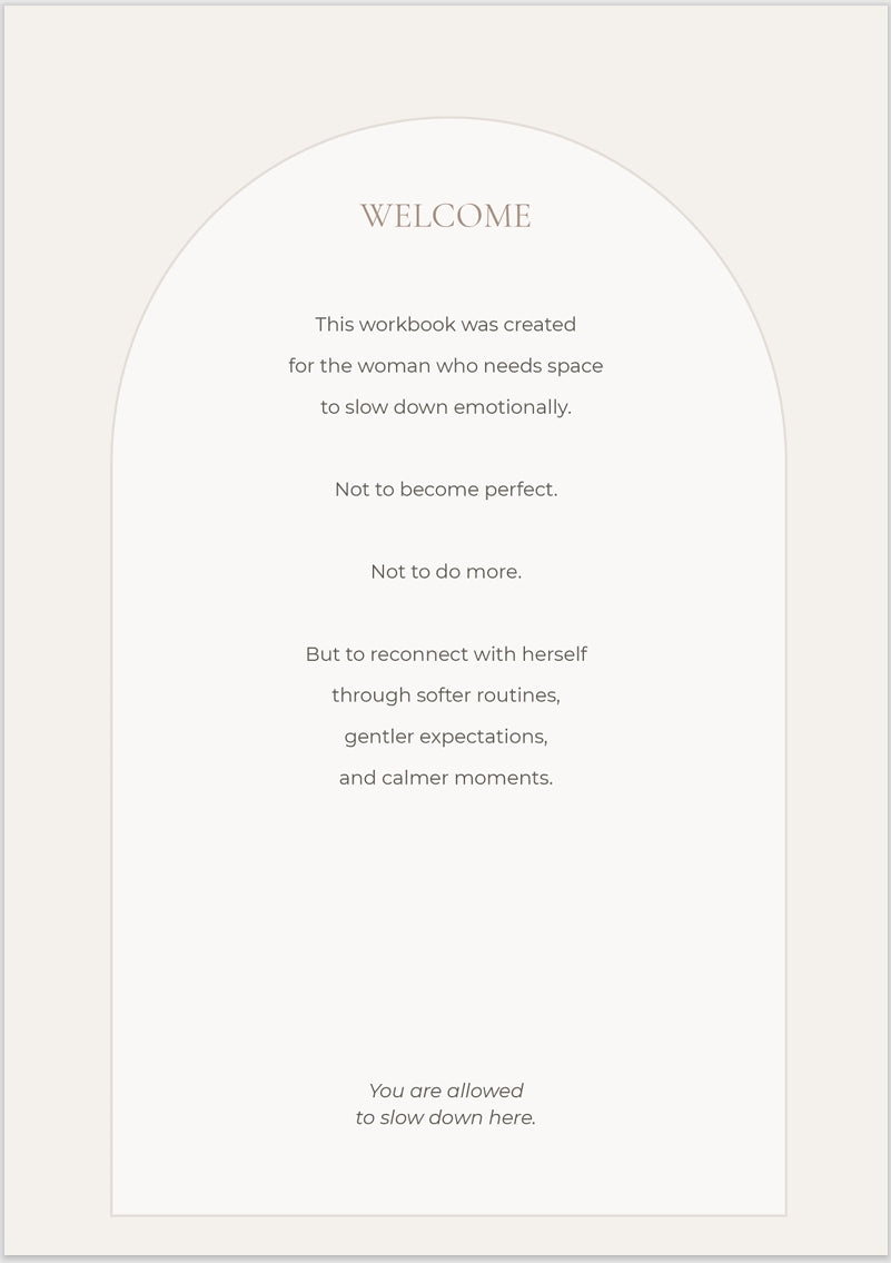 Sunday Reset For Women | Printable Emotional Wellness Workbook PDF