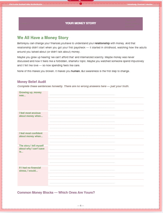 The Loud Budgeting Workbook | Printable Personal Finance Planner, Budget Tracker & Money Management PDF